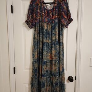 NATURAL LIFE FLORAL MAXI DRESS